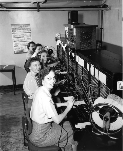 telephone exchange 1952