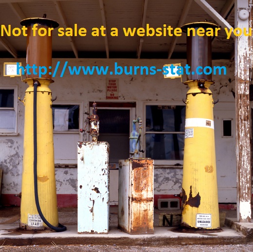 not for sale at a website near you, http://www.burns-stat.com, abandoned service station