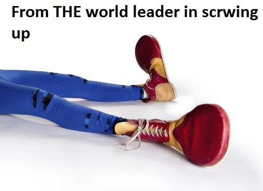 From THE world leader in scrwing up, fallen clown